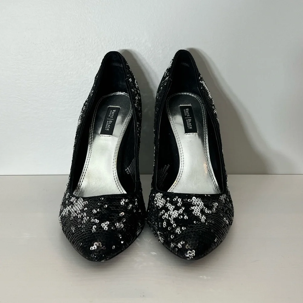 WHBM sequin heel with matching clutch available - Picture 1 of 10
